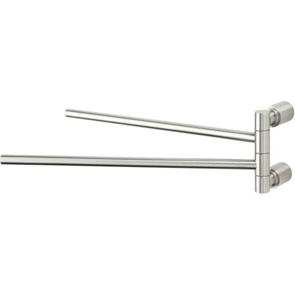 tecnomat portasalviette a snodo serie strike in acciaio inox spazzolato fissaggio a muro 42 cm