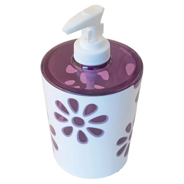 tecnomat dispenser manuale sapone liquido mirage in acrilico colore viola