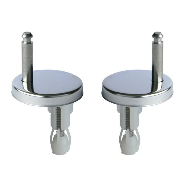 tecnomat coppia cerniere per sedili wc in termoindurente in acciaio cromato sganciabili