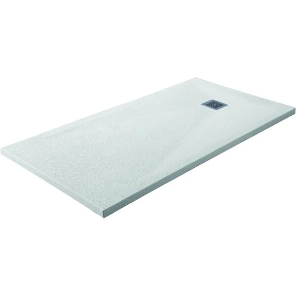 tecnomat piatto doccia serie strin in marmoresina bianco 80x120 cm h 2,7 cm piletta Ø 90 mm