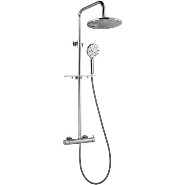 aquapro colonna doccia acquapro balmes 3 getti cromo soffione abs Ø 250 mm miscelatore meccanico