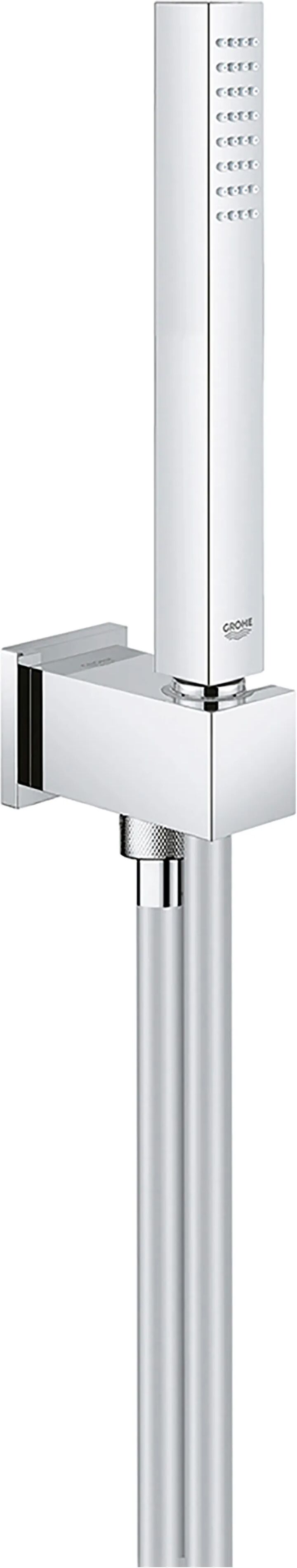 grohe kit doccia  euphoria cube 26405000 doccetta 1 getto flessibile 125 cm presa acqua muro