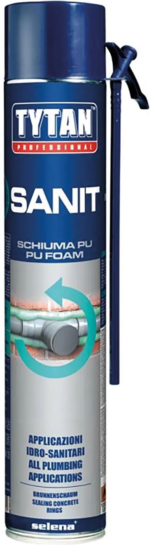 tytan schiuma poliuretanica  sanit 750ml manuale per termoidraulica e condutture