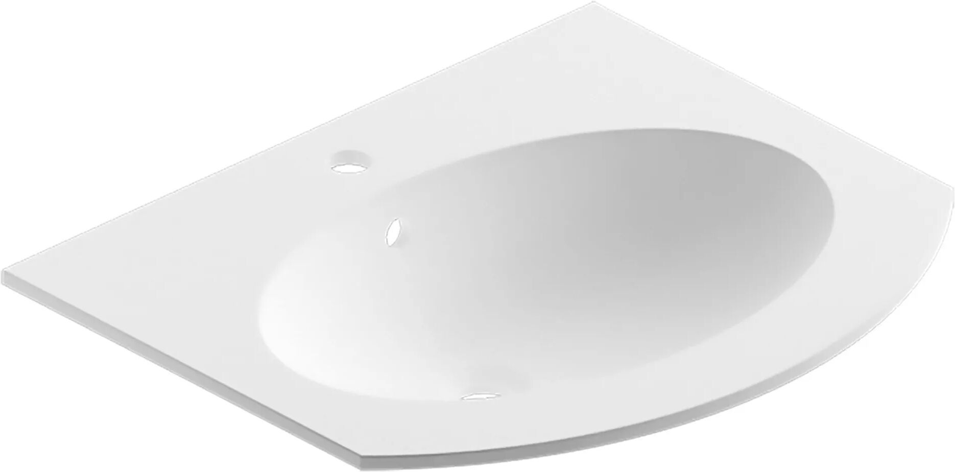 tecnomat lavabo da incasso modul round in mineral marmo bianco matt 1 vasca 60x1,2x51 cm (lxhxp)