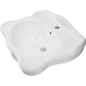 Axa Lavabo A Colonna E Sospeso Serie Contea In Ceramica Bianca 72x56 Cm (lxp)