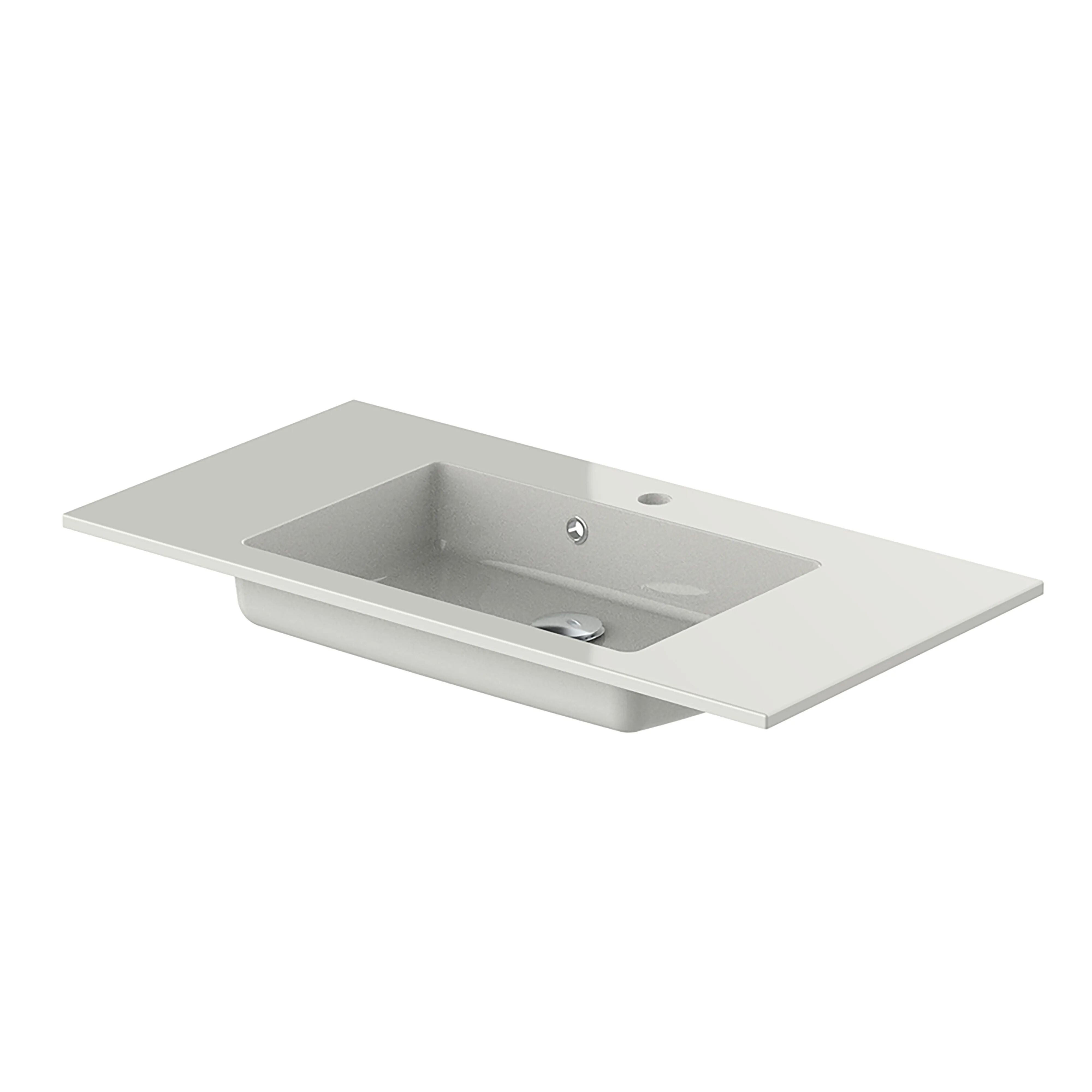 Tecnomat LAVABO INCASSO DOLOMITE LAURETTA 1 VASC IN MARMORESINA BIANCO  90x1,2x50 cm (LxHxP)