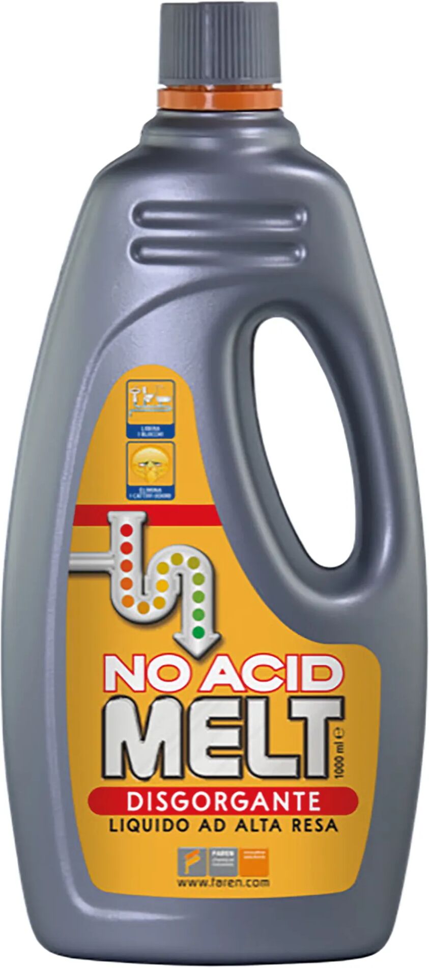 Tecnomat DISOTTURANTE FAREN MELT NO ACID LIQUIDO 1l AD ALTA CONCENTRAZIONE PER SCARICO LAVABI WC DOCCE