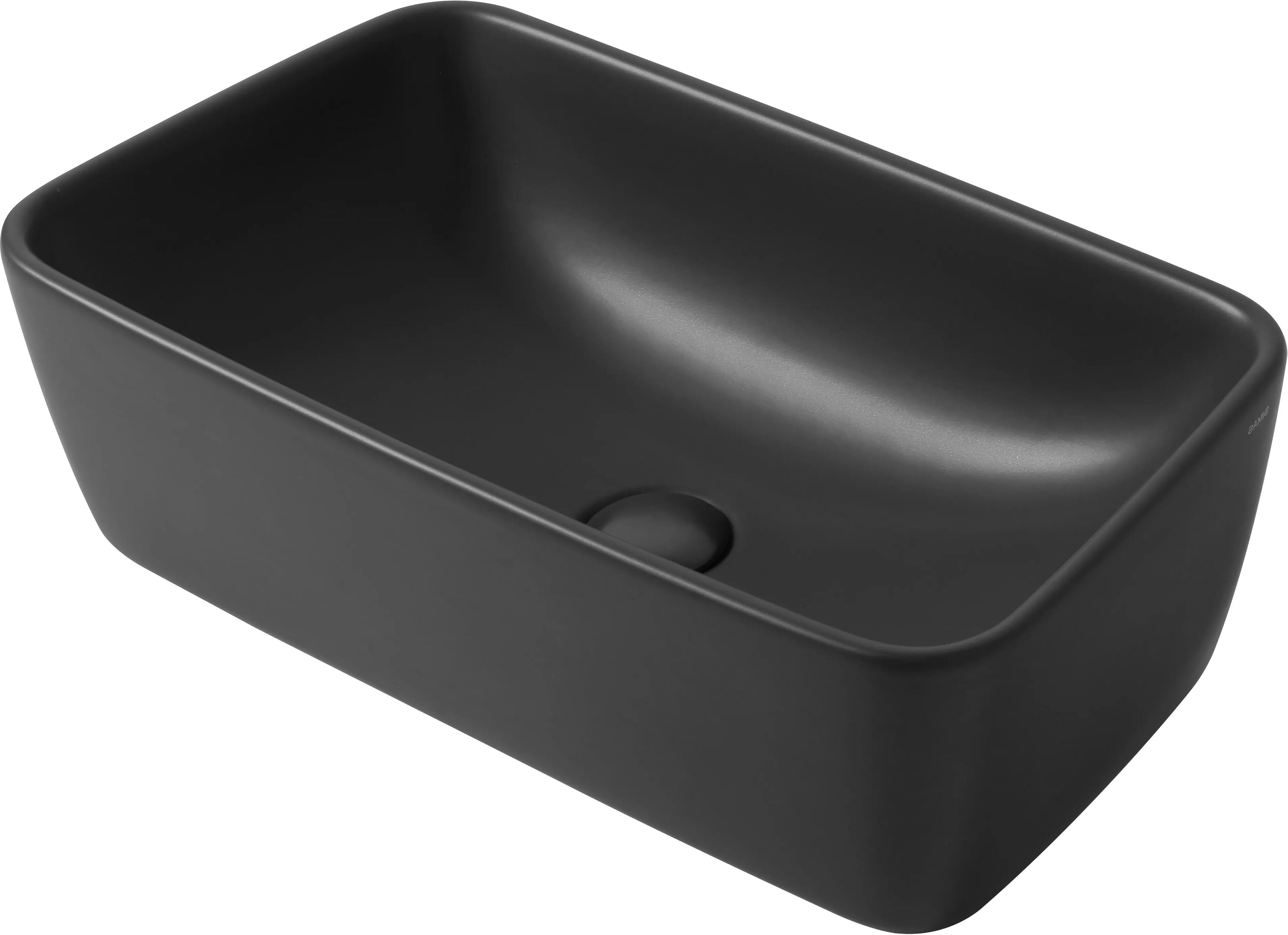 Simas LAVABO D'APPOGGIO  DEGRADE CERAMICA ANTRACITE MATT RETTANGOLARE 57x19x32 cm (LxHxP)