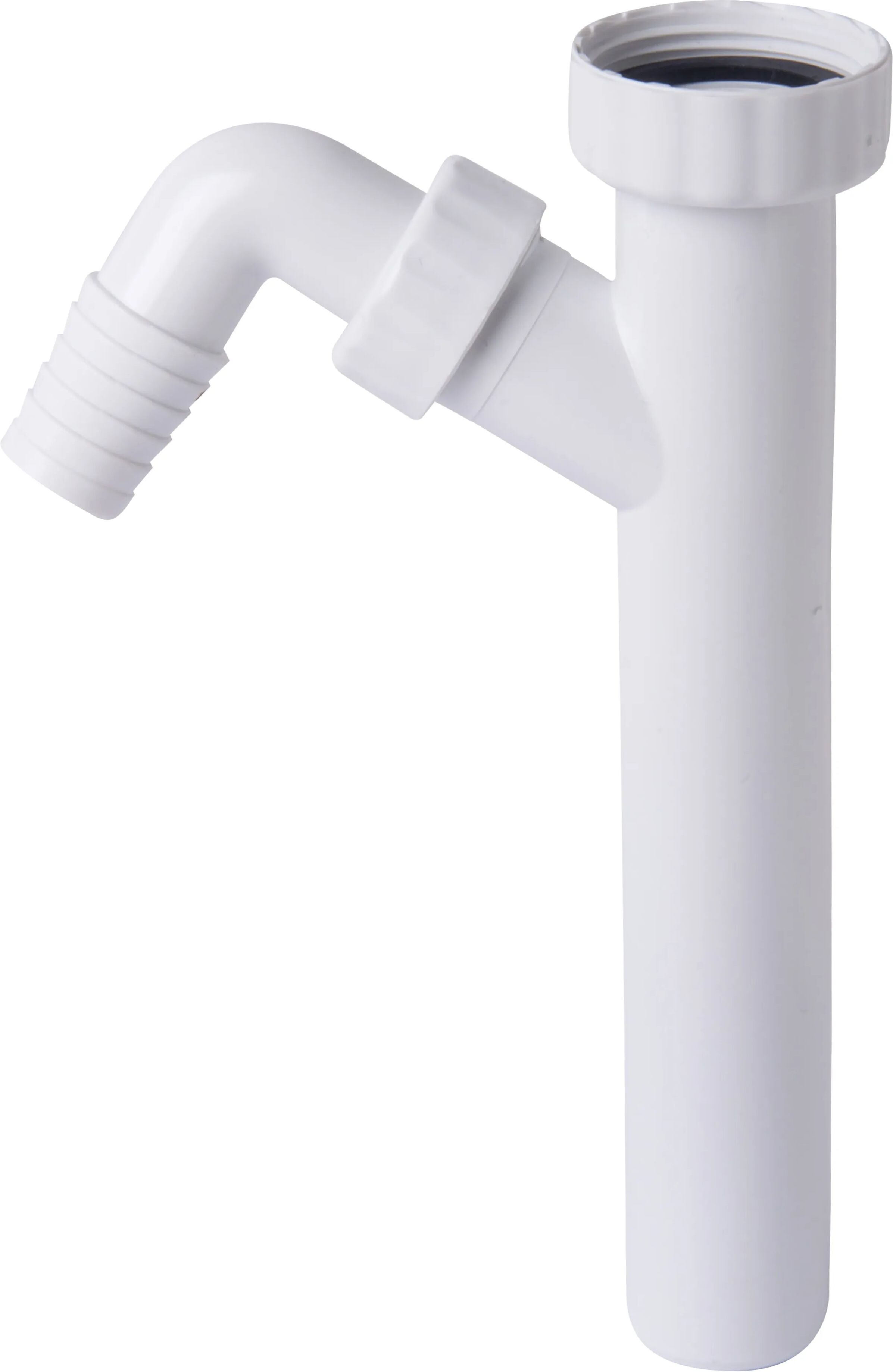 Tea TUBO CON GHIERA E 1 ATTACCO LAVATRICE PP BIANCO1''1/2 x Ø 40 mm