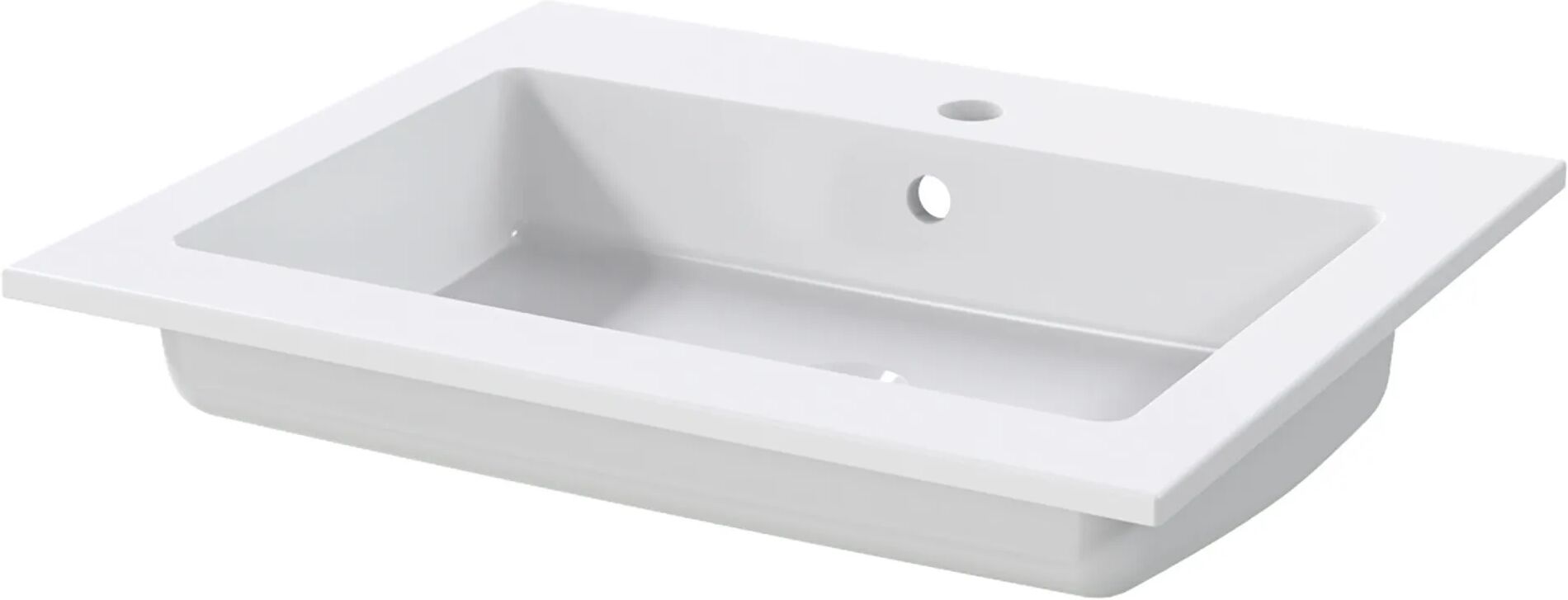 Tecnomat LAVABO INCASSO DOLOMITE LAURETTA 1 VASC IN MARMORESINA BIANCO 60x1,2x50 cm (LxHxP)