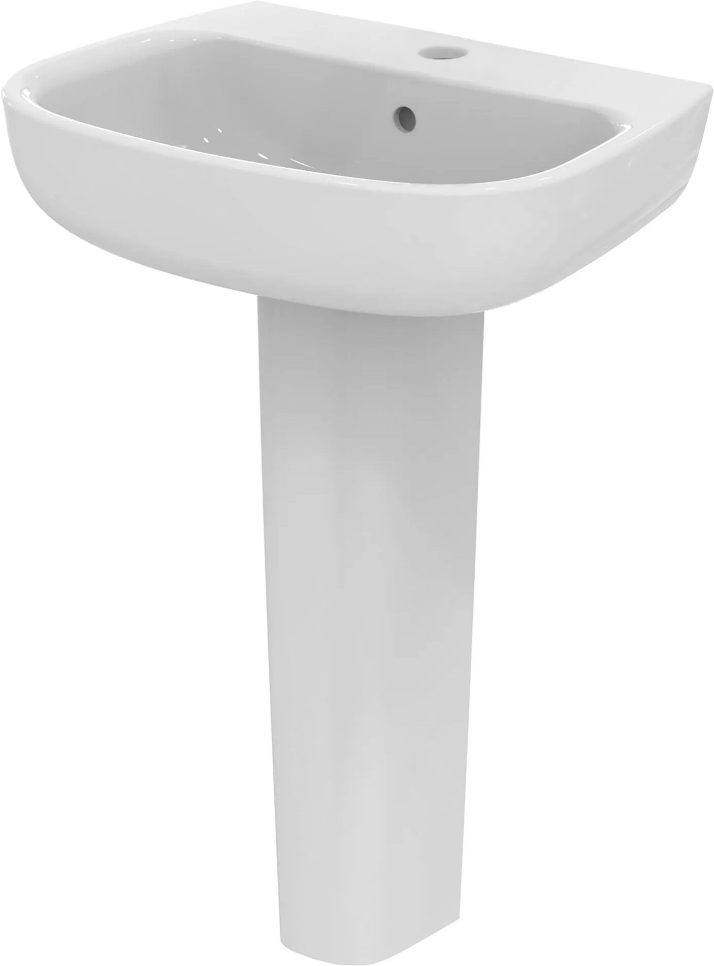 Ideal Standard LAVABO A COLONNA E SOSPESO SERIE ENTELLA IN CERAMICA BIANCA 62x48 cm (LXP)