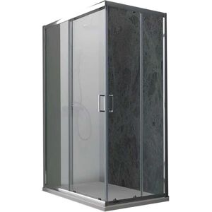 Tecnomat BOX DOCCIA GATE RETTANGOLARE 70x90 H 185 cm PROFILI CROMO VETRO TRASPARENTE 6 mm Tecnomat BOX DOCCIA GATE RETTANGOLARE 70x90 H 185 cm PROFILI CROMO VETRO TRASPARENTE 6 mm