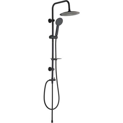 Aquapro COLONNA DOCCIA ACQUAPRO NEA 1 GETTO NERA SOFFIONE ABS Ø 240 mm INTERASSE VARIABILE Aquapro COLONNA DOCCIA ACQUAPRO NEA 1 GETTO NERA SOFFIONE ABS Ø 240 mm INTERASSE VARIABILE
