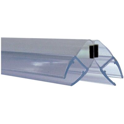 Tecnomat COPPIA GUARNIZIONI MAGNETICHE A 90° TRASPARENTI H 220 cm PER VETRO 6-8 mm Tecnomat COPPIA GUARNIZIONI MAGNETICHE A 90° TRASPARENTI H 220 cm PER VETRO 6-8 mm