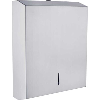 Tecnomat DISPENSER DI ASCIUGAMANI DI CARTA STEEL IN ACCIAIO SPAZZOLATO A MURO 36,5x28,2x10,2 cm Tecnomat DISPENSER DI ASCIUGAMANI DI CARTA STEEL IN ACCIAIO SPAZZOLATO A MURO 36,5x28,2x10,2 cm
