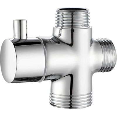 Aquapro DEVIATORE DI FLUSSO 1/2'' x 3/4'' PER COLONNE DOCCIA IN OTTONE CROMO Aquapro DEVIATORE DI FLUSSO 1/2'' x 3/4'' PER COLONNE DOCCIA IN OTTONE CROMO