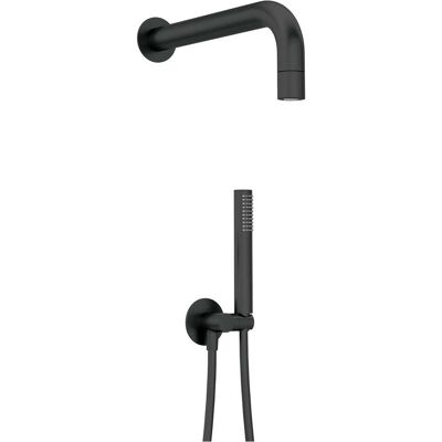 Deante KIT DOCCIA LOIRA NERO BRACCIO E SOFFIONE L403xØ42 mm DOCCETTA 1 GETTO OTTONE Deante KIT DOCCIA LOIRA NERO BRACCIO E SOFFIONE L403xØ42 mm DOCCETTA 1 GETTO OTTONE