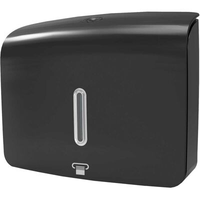 Tecnomat DISPENSER DI ASCIUGAMANI DI CARTA IN ABS FISSAGGIO MURO COLORE NERO 10x23,5x27,5 cm (LXHXP) Tecnomat DISPENSER DI ASCIUGAMANI DI CARTA IN ABS FISSAGGIO MURO COLORE NERO 10x23,5x27,5 cm (LXHXP)