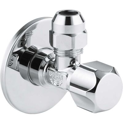 Grohe RUBINETTO SOTTOLAVABO A SQUADRA 1/2'' x 3/8'' CROMO ATTACCO BICONO 22023000 Grohe RUBINETTO SOTTOLAVABO A SQUADRA 1/2'' x 3/8'' CROMO ATTACCO BICONO 22023000