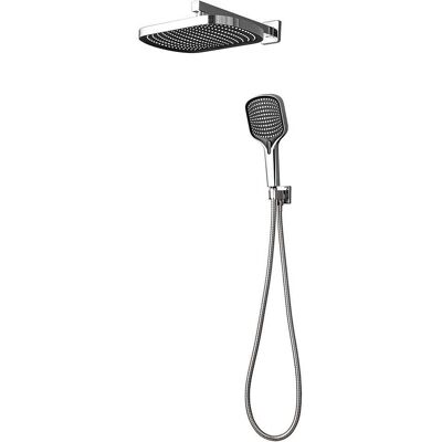 Tecom KIT DOCCIA IMPERIAL CROMO BRACCIO 350 mm SOFFIONE ABS 320X240 mm E DOCCETTA 3 GETTI Tecom KIT DOCCIA IMPERIAL CROMO BRACCIO 350 mm SOFFIONE ABS 320X240 mm E DOCCETTA 3 GETTI