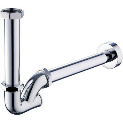 Tecom SIFONE LAVABO 1''1/4 FORMA ''U'' ABS CROMATO CANOTTO Ø 32 mm L 300 mm 53 l/min Tecom SIFONE LAVABO 1''1/4 FORMA ''U'' ABS CROMATO CANOTTO Ø 32 mm L 300 mm 53 l/min