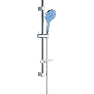 Aquapro SALISCENDI DOCCIA ACQUAPRO ILARIA 3.0 3 GETTI CROMO E BLU INTERASSE VARIABILE 60-80cm ASTA 90cm Aquapro SALISCENDI DOCCIA ACQUAPRO ILARIA 3.0 3 GETTI CROMO E BLU INTERASSE VARIABILE 60-80cm ASTA 90cm