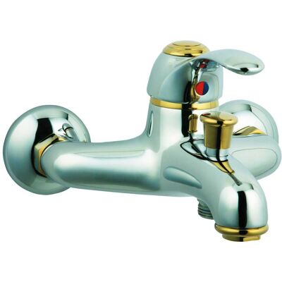 Aquapro MISCELATORE VASCA ESTERNO ACQUAPRO ASPASIA CROMO - ORO CARTUCCIA Ø 40 mm Aquapro MISCELATORE VASCA ESTERNO ACQUAPRO ASPASIA CROMO - ORO CARTUCCIA Ø 40 mm