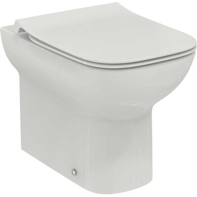 VASO IDEAL STANDARD SERIE I LIFE A TERRA FILO MURO SCARICO TRASLATO IN CERAMICA BIANCA RIMLESS VASO IDEAL STANDARD SERIE I LIFE A TERRA FILO MURO SCARICO TRASLATO IN CERAMICA BIANCA RIMLESS