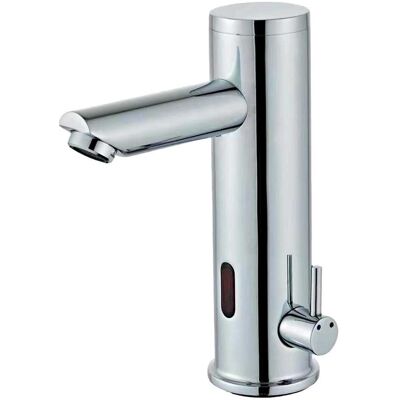 Tecom MISCELATORE ELETTRONICO LAVABO 308 L CROMO A FOTOCELLULA ALIMENTAZIONE A BATTERIA Tecom MISCELATORE ELETTRONICO LAVABO 308 L CROMO A FOTOCELLULA ALIMENTAZIONE A BATTERIA