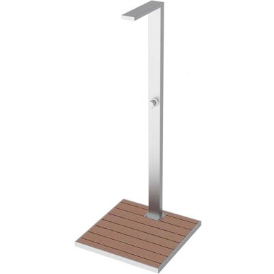 Aquapro COLONNA DOCCIA ACQUAPRO AVIANA DA ESTERNO IN ACCIAIO INOX 316 CON PEDANA PLASTIC WOOD Aquapro COLONNA DOCCIA ACQUAPRO AVIANA DA ESTERNO IN ACCIAIO INOX 316 CON PEDANA PLASTIC WOOD