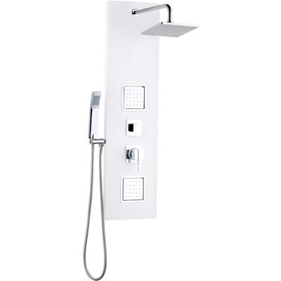 Aquapro COLONNA DOCCIA IDRO KARISMA PVC BIANCO CON UGELLI SOFT IN SILICONE Aquapro COLONNA DOCCIA IDRO KARISMA PVC BIANCO CON UGELLI SOFT IN SILICONE