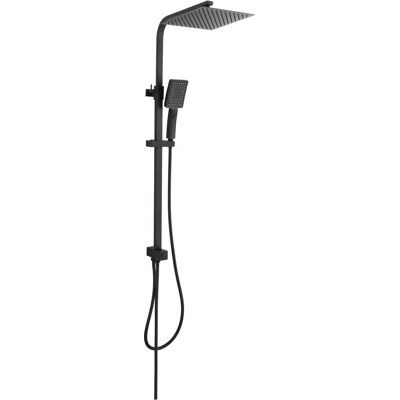 Aquapro COLONNA DOCCIA ACQUAPRO ALAMBRA 3 GETTI NERA SOFFIONE INOX 250x250 mm INTERASSE FISSO Aquapro COLONNA DOCCIA ACQUAPRO ALAMBRA 3 GETTI NERA SOFFIONE INOX 250x250 mm INTERASSE FISSO