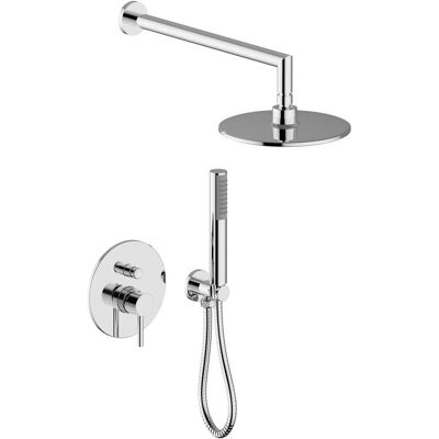 Teorema KIT DOCCIA INCASSO KEO CROMO MONOCOMANDO DEVIATORE 2 VIE SOFFIONE ABS Ø 220 mm Teorema KIT DOCCIA INCASSO KEO CROMO MONOCOMANDO DEVIATORE 2 VIE SOFFIONE ABS Ø 220 mm