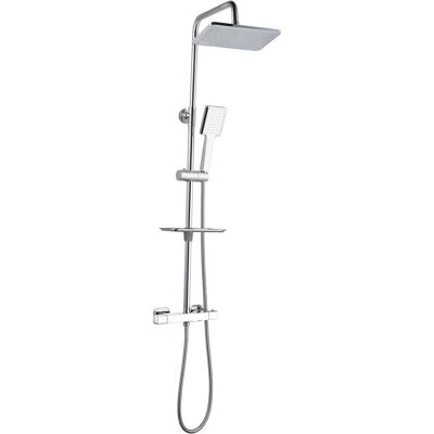 Aquapro COLONNA DOCCIA ACQUAPRO MARTIN CROMO SOFFIONE IN ABS 170x260 mm MISCELATORE TERMOSTATICO Aquapro COLONNA DOCCIA ACQUAPRO MARTIN CROMO SOFFIONE IN ABS 170x260 mm MISCELATORE TERMOSTATICO