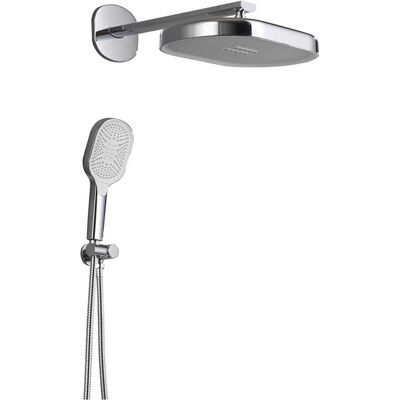 Tecom KIT DOCCIA PLAZA CROMO BRACCIO 350 mm SOFFIONE ABS 360X250 mm E DOCCETTA 3 GETTI Tecom KIT DOCCIA PLAZA CROMO BRACCIO 350 mm SOFFIONE ABS 360X250 mm E DOCCETTA 3 GETTI