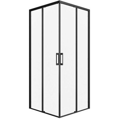 Tecnomat LATO PER ANGOLO FILA (77-79) H 200 cm SINISTRA VETRO TRASPARENTE 6 mm PROFILI NERI Tecnomat LATO PER ANGOLO FILA (77-79) H 200 cm SINISTRA VETRO TRASPARENTE 6 mm PROFILI NERI