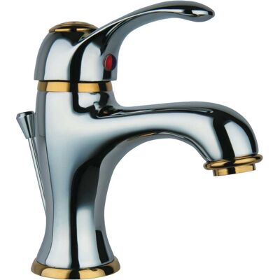 Aquapro MISCELATORE LAVABO ACQUAPRO ASPASIA CROMO - ORO CARTUCCIA ø 40 mm Aquapro MISCELATORE LAVABO ACQUAPRO ASPASIA CROMO - ORO CARTUCCIA ø 40 mm