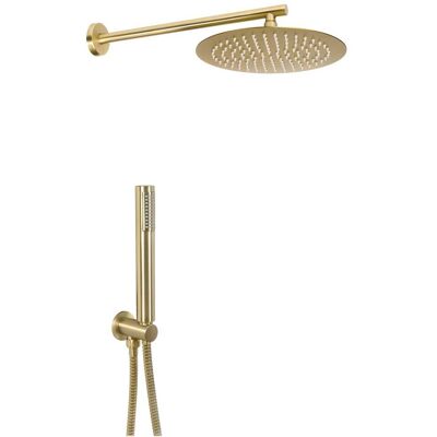 Aquapro KIT DOCCIA ACQUAPRO SINDIA ORO BRACCIO KIT DOCCIA ACQUAPRO SINDIA Ø 250 mm E DOCCETTA 1 GETTO Aquapro KIT DOCCIA ACQUAPRO SINDIA ORO BRACCIO KIT DOCCIA ACQUAPRO SINDIA Ø 250 mm E DOCCETTA 1 GETTO