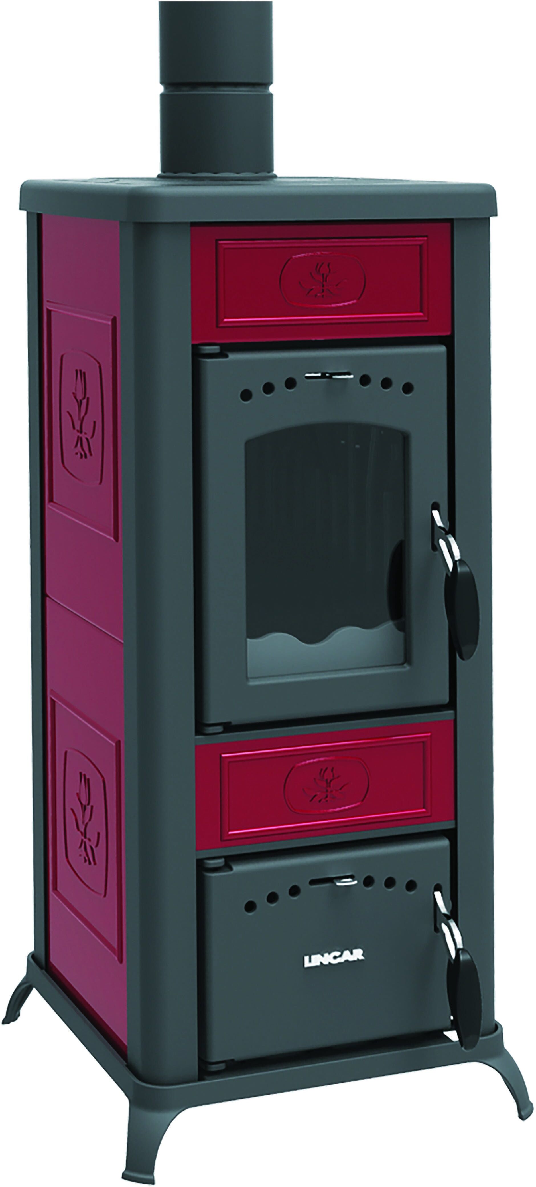 Stufa A Legna Lincar Alice 480 Az 9,3 Kw Bordeaux Stufa A Legna Lincar Alice 480 Az 9,3 Kw Bordeaux