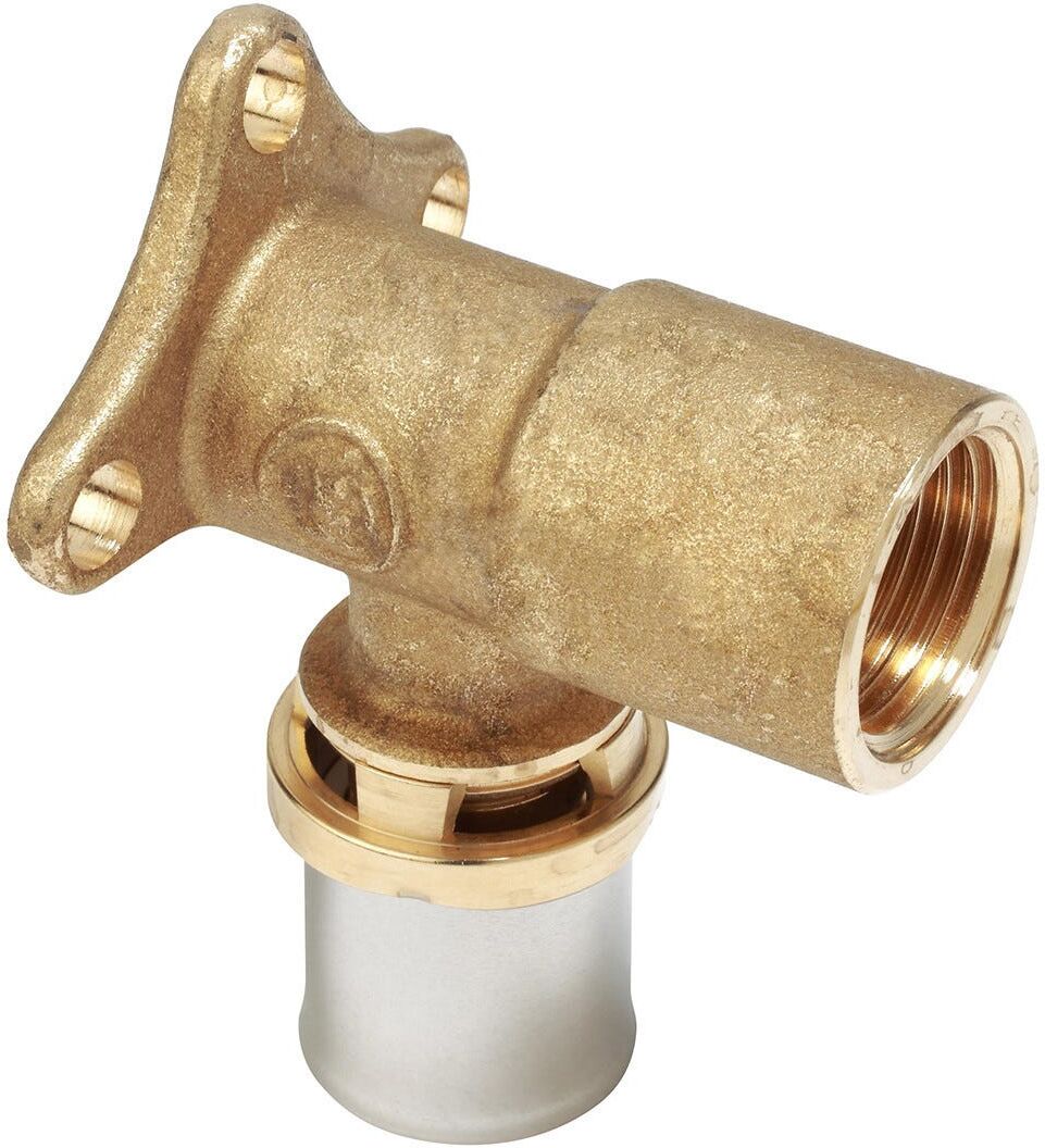 GIACOMINI Raccordo Press Fit  Multistrato Gomito Flangiato F 1/2'' X Ø 16 Mm Prof.Press. Th-H-U GIACOMINI Raccordo Press Fit  Multistrato Gomito Flangiato F 1/2'' X Ø 16 Mm Prof.Press. Th-H-U