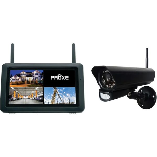 proxe kit tvcc  wireless digitale hd telecamera 16 led a colori monitor 7'' senza fili