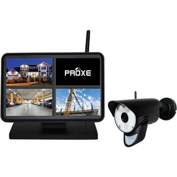 proxe kit tvcc  senza fili digitale con telecamera esterno a colori con luce