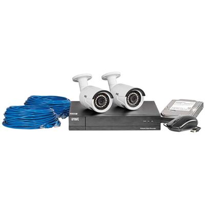 Urmet KIT TVCC 4K IP A 9 CANALI CON 2 TELECAMERE POE 5MPX 3,6MM E 2 MATASSE CAVO CAT5E 20 m Urmet KIT TVCC 4K IP A 9 CANALI CON 2 TELECAMERE POE 5MPX 3,6MM E 2 MATASSE CAVO CAT5E 20 m