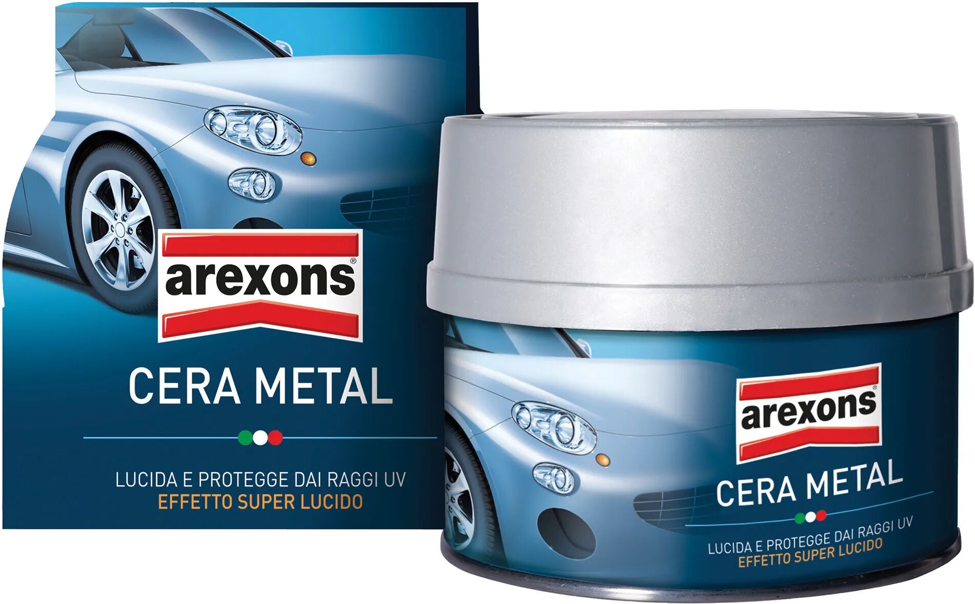 arexons cera metal  250 ml con spugna effetto superlucido