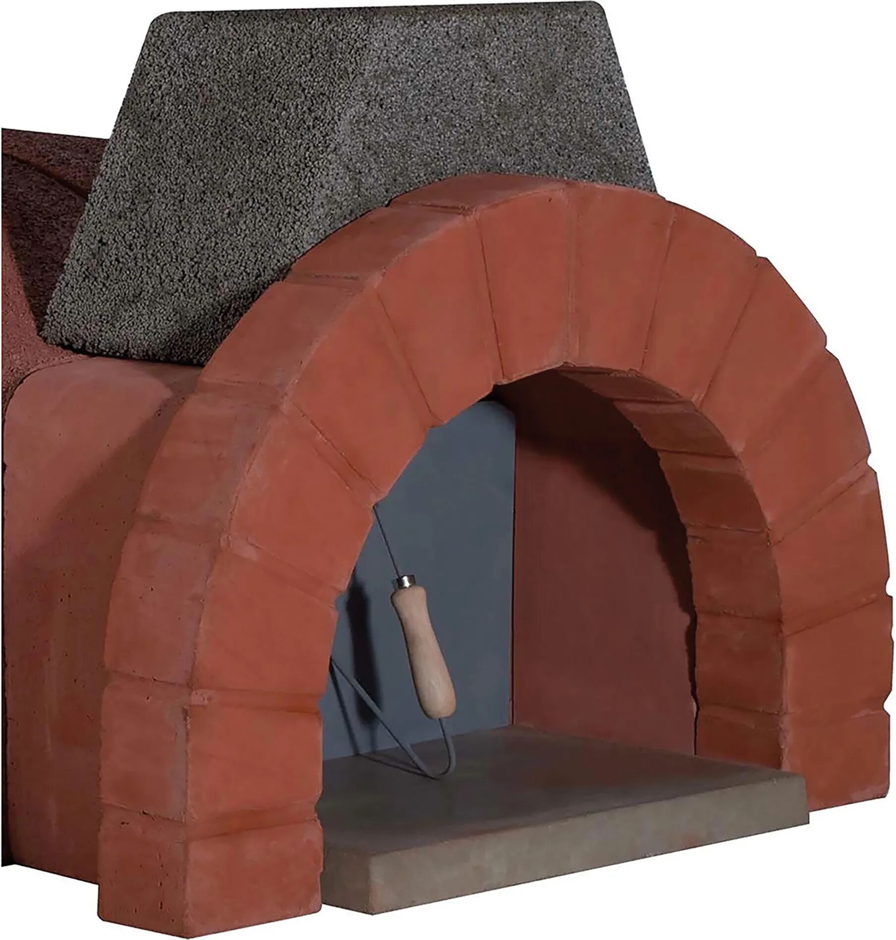 tecnomat kit arco in cemento per forno positano uscita fumi 25x25 cm