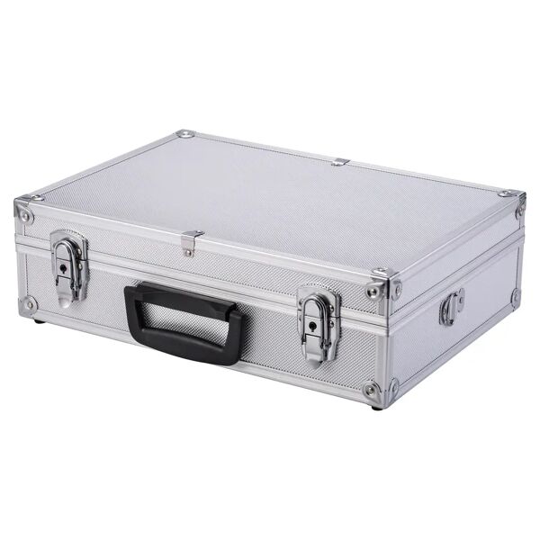 powertek valigia porta utensili in alluminio 42,3x30,5x12,5 cm (lxpxh)
