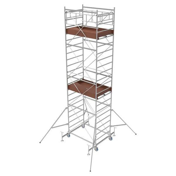 tecnomat ponteggio in acciaio rhino 6,5 m system 100x180 cm 2 piani dl.81/2008 portata 295 kg