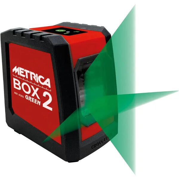 metrica tracciatore laser  laserbox 2 raggio verde con piastra per interni piano a croce