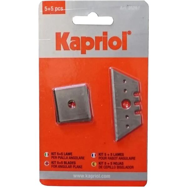 kapriol kit 5+5 lame ricambio  per pialla pialla angolare