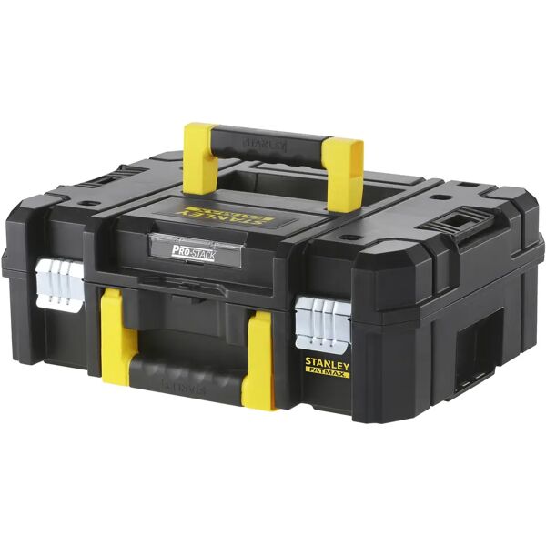 stanley cassetta portautensili pro stack fat max modulare 44x34x16 cm doppia chiusura in metallo